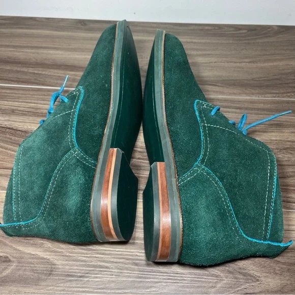 Cole Haan Air Charles Chukka C11162 Bottle Green Suede US 9 W